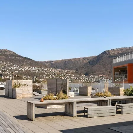 Apartment Modern With Rooftop Terrace And Stunning Views Bergen